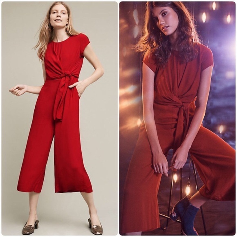Red Anthro Jumpsuit